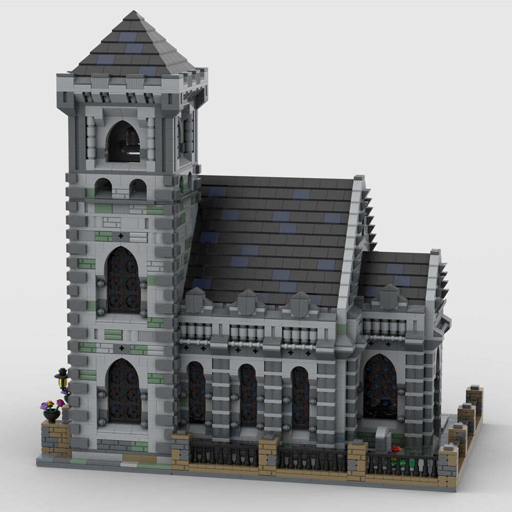 MOC-51927 Old Chapel Model with Detailed Interior Building Toys Set 6227 Parts-ZITIANYOUBUILD