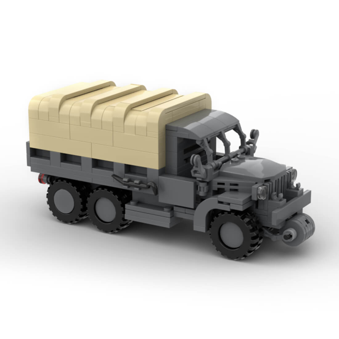 Custom MOC-127124 Tech Military Truck Model 292 Parts Kids Gift for Christmas-ZITIANYOUBUILD