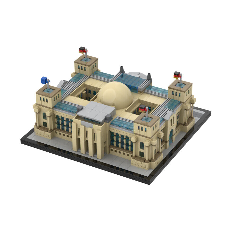 ZITIANYOUBUILD Custom MOC: C7694 Modular Reichstag - Berlin Model 2361 Parts-ZITIANYOUBUILD