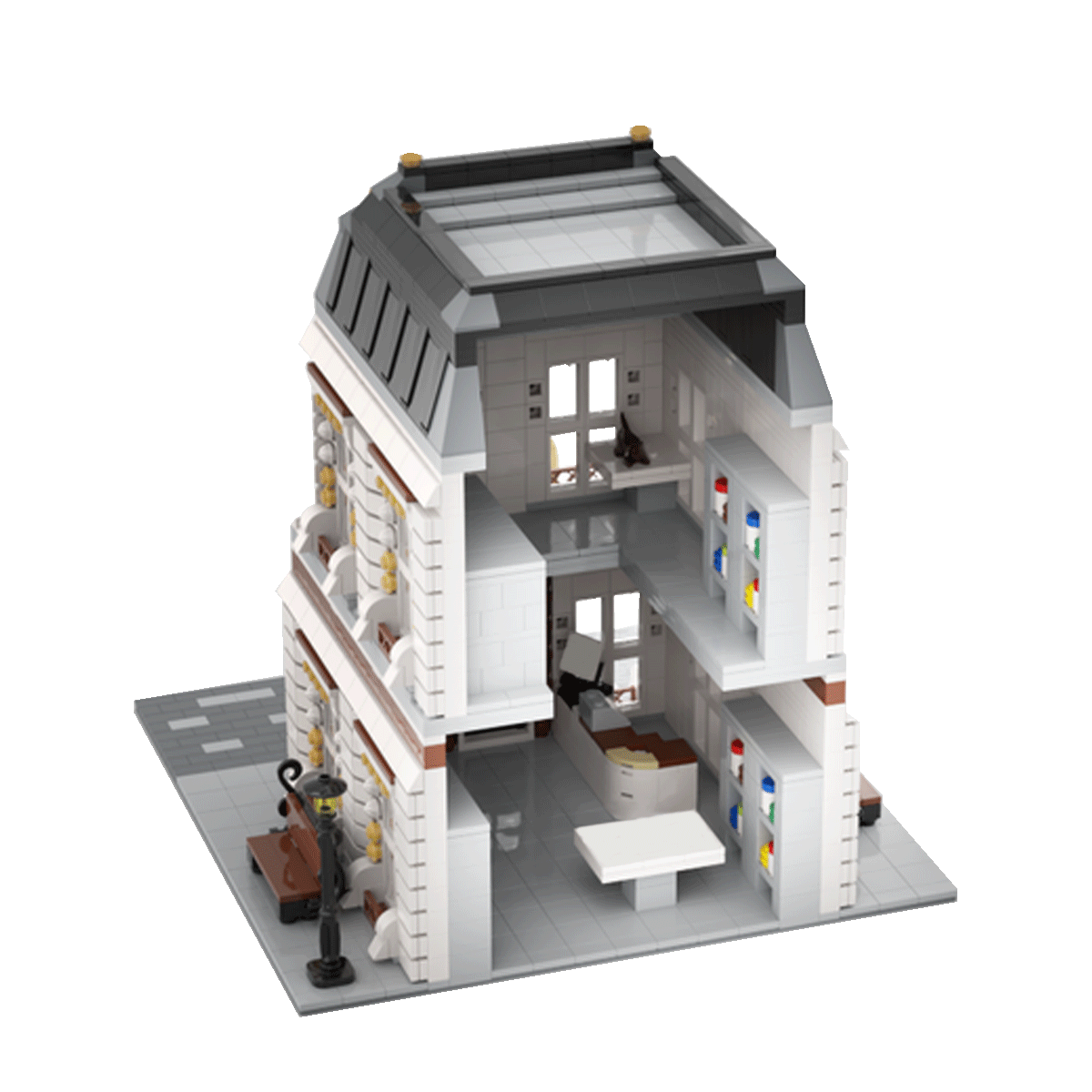 C4616 Modular Building: Animal Hospital Model Building Toys 2531 Parts-ZITIANYOUBUILD