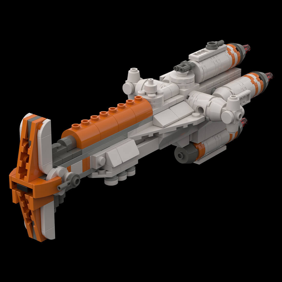 Custom MOC-106507 Sci-Fi Hammerhead-Corvette 277 Parts Kids Gift for Christmas-ZITIANYOUBUILD