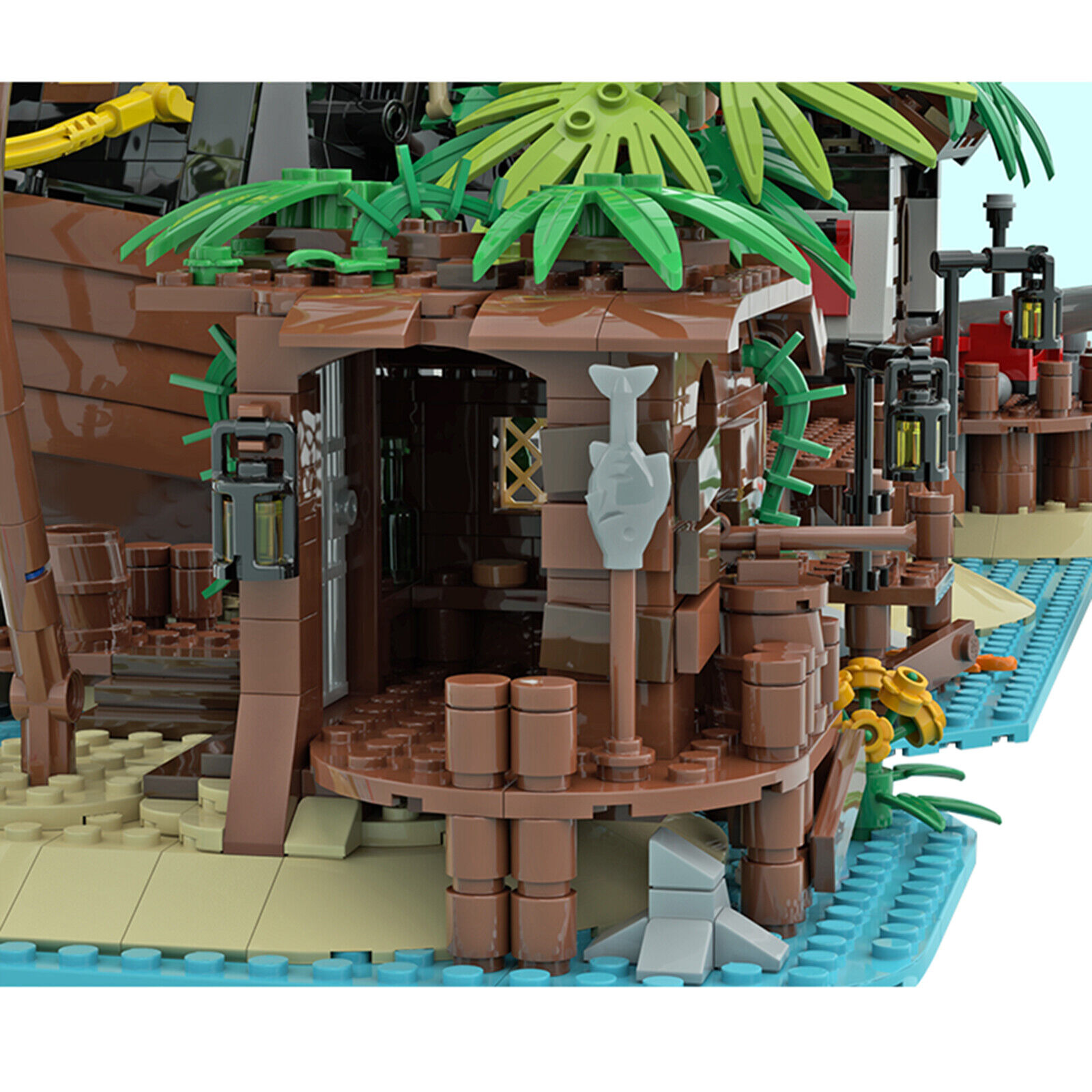 C6733 Pirate Shed of Small Island Model Building Blocks 166 Parts-ZITIANYOUBUILD