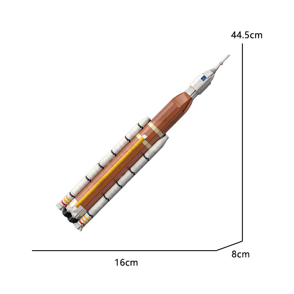 ZITIANYOUBUILD C9263 S_L_S Block 1 Rocket 1:220 Scale Launch Vehicle 598 Parts T-ZITIANYOUBUILD