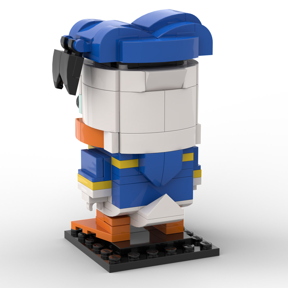 MOC-40626 Duck MOC Brickheadz Model 166 Pieces