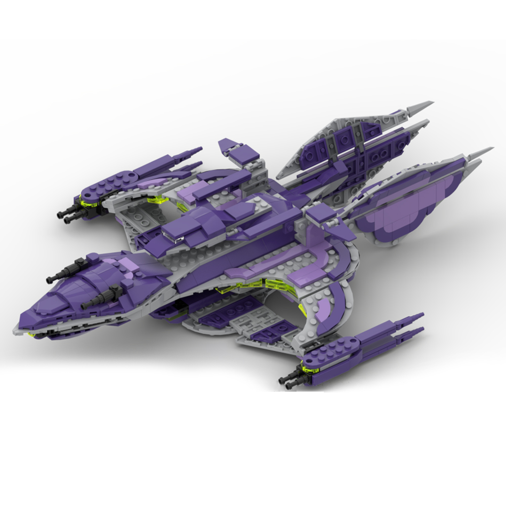 MOC-145557 White Star A Class Of Advanced Warship Model Spaceship Fleet Ship from TV Series 576 Parts