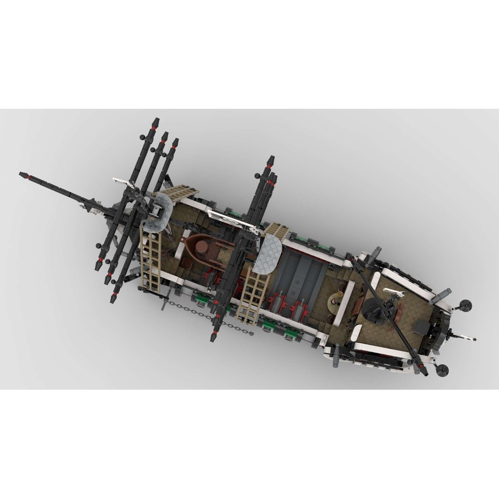 MOC-202552 Skull's Eye Schooner Ship 6286 Remake Version 1676 Pieces