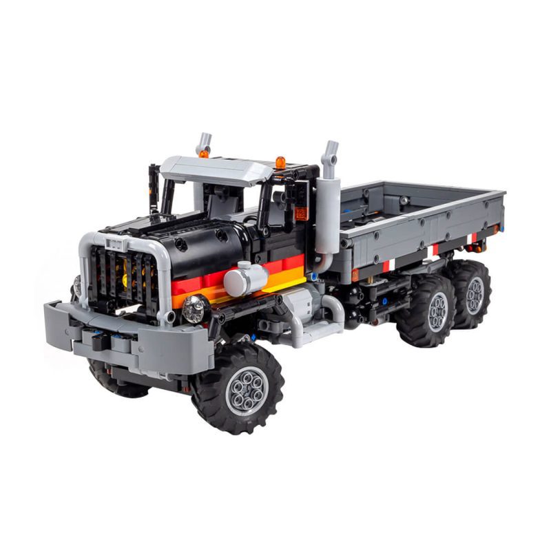 MOC-219862 6×6 Offroad Truck 1:20 scale motorized offroad truck, equipped with 6x6 transmission, working fake engine, steering 1500 Pieces