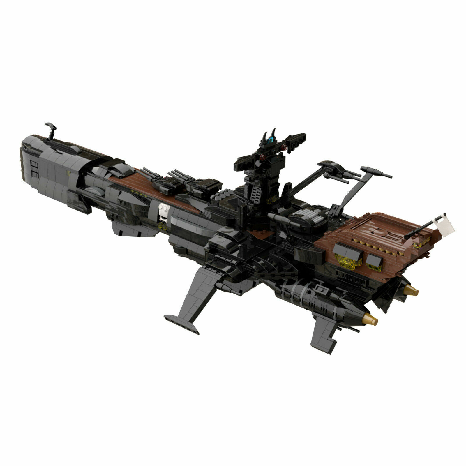 Custom MOC: MOC-48193 Space Pirate Ship Arcadia Captain Harlock Albator-ZITIANYOUBUILD