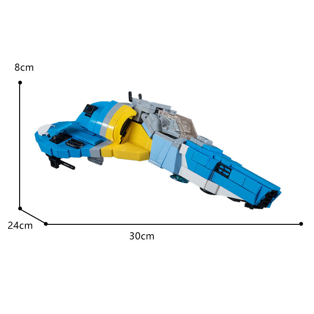 Custom MOC: C9245 Feisar Ship XL-15 Space Ship 559 Parts from Racing Game-ZITIANYOUBUILD