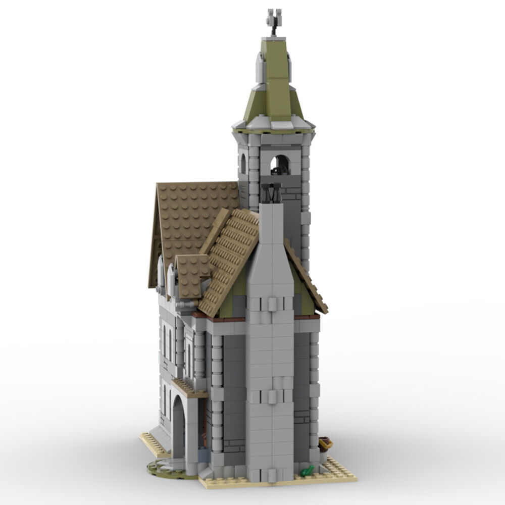 MOC-151435 Gothic Style Haunted House Manor Model with Full Interior 1082 Parts-ZITIANYOUBUILD