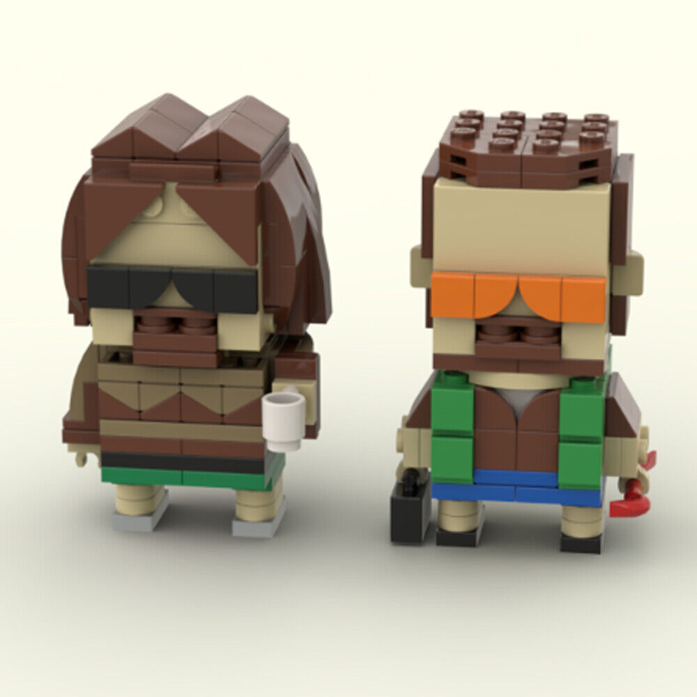 MOC-150352 Iconic Pair: Millionaire and His Friend Bowler from Movie 350 Parts-ZITIANYOUBUILD
