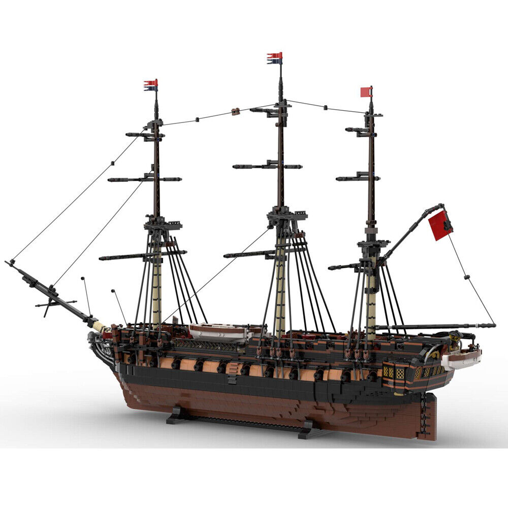 MOC-147318 UCS-Style Pirate's Heavy Frigate Ship Model 5733 Parts Free Shipping-ZITIANYOUBUILD