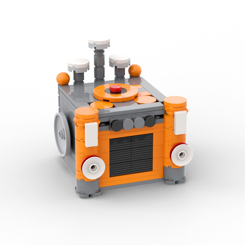C9577+C9565 Yellow Robot and Hut House from Video Game Buiding Toys 497 Parts-ZITIANYOUBUILD