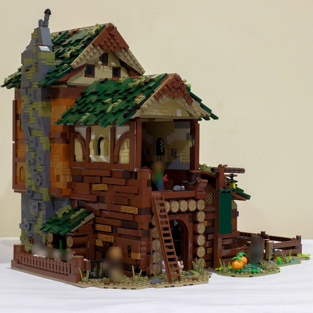 MOC-82026 MEDIEVAL BARN 3 Storeys Building for Medieval Village 4121 Parts-ZITIANYOUBUILD