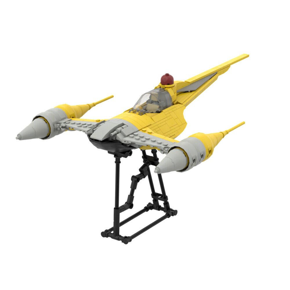 C3707 S-t-a-r-fi-g-h-t-e-r - Minifig Scale 403 Parts with Display Stand-ZITIANYOUBUILD