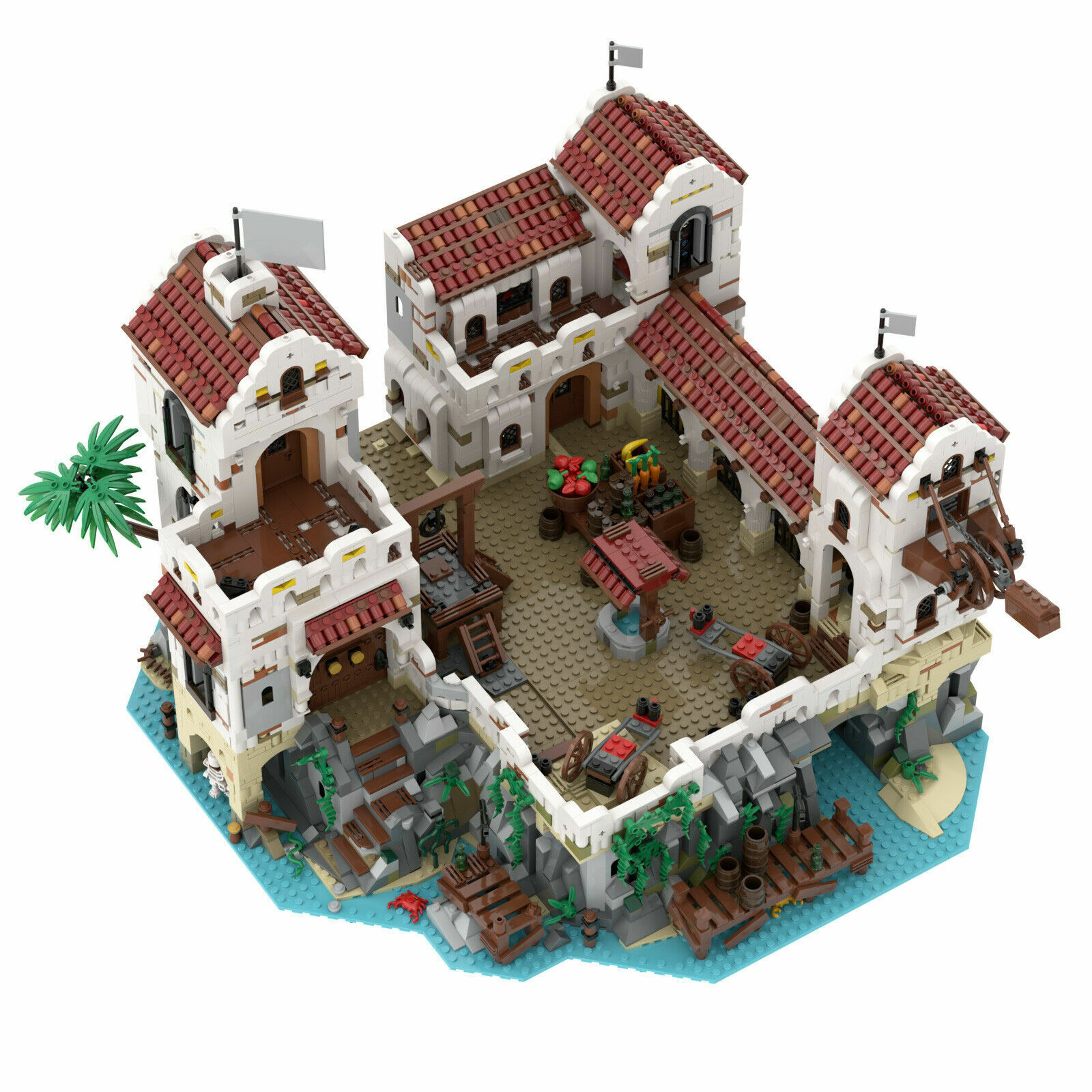 MOC-49155Eldorado Fortress Pirates of Barracuda Bay Building Blocks Sets-ZITIANYOUBUILD