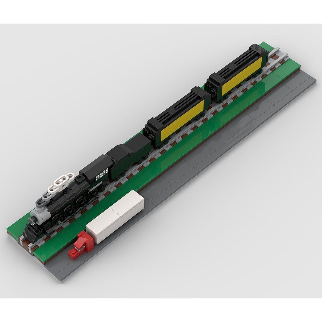 Custom MOC-56288 Micro Scale 440 (Hit the Bricks) Train 447 Parts Kids Gift-ZITIANYOUBUILD