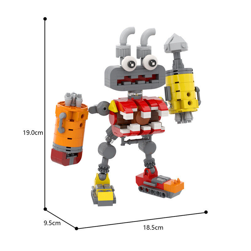 C9593 Large Red Robot Monster Building Toys Set for Collection 303 Parts-ZITIANYOUBUILD