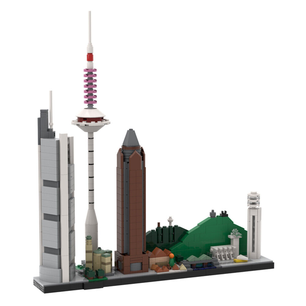 MOC-139607 Frankfurt Am Main Skyline Architecture Extended Version 732 Parts-ZITIANYOUBUILD