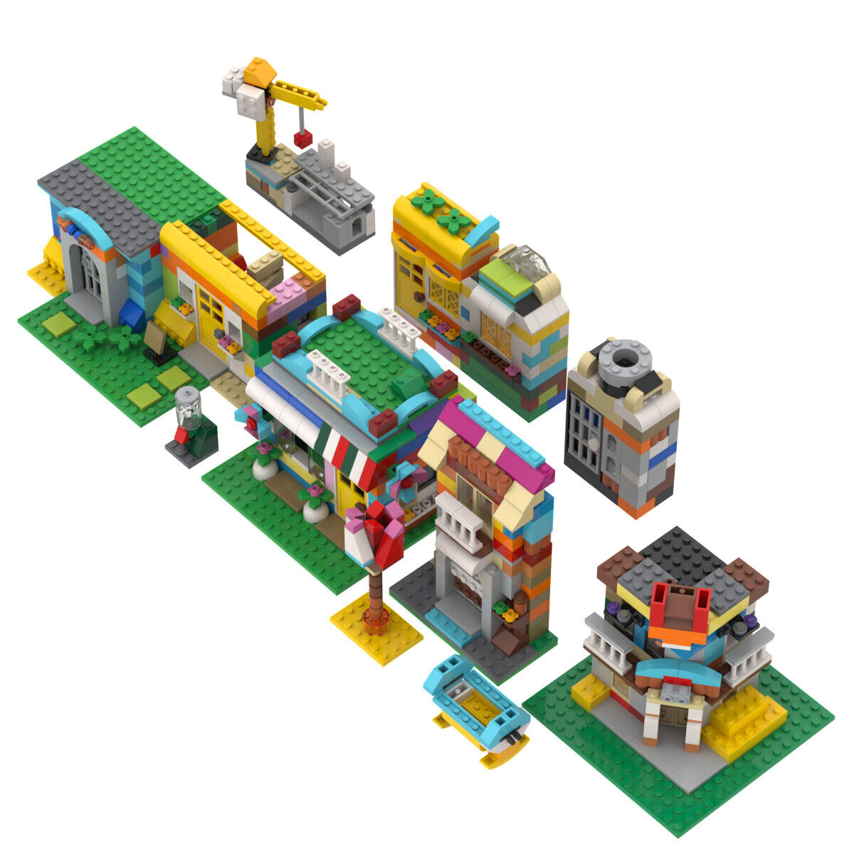 Custom MOC: C5019 30-in-1 Sets Models & Packs 457 Parts Gift for Christmas-ZITIANYOUBUILD