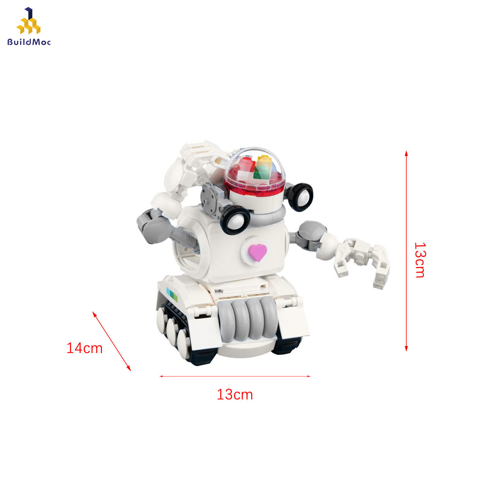 Custom MOC: C4950 A Server-roaming Robot Website Server Robot 243 Parts-ZITIANYOUBUILD