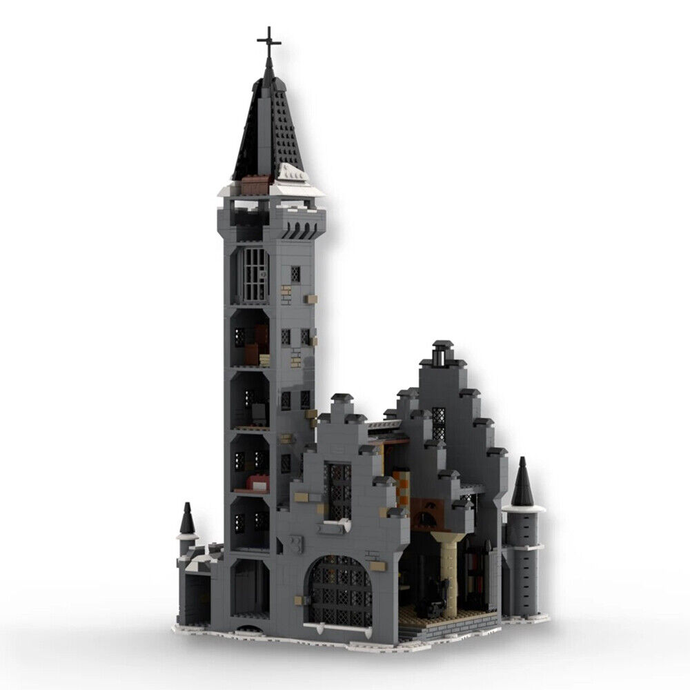 MOC-109103 Castle with Great Hall, Courtyard Modular Building 1942 Parts-ZITIANYOUBUILD