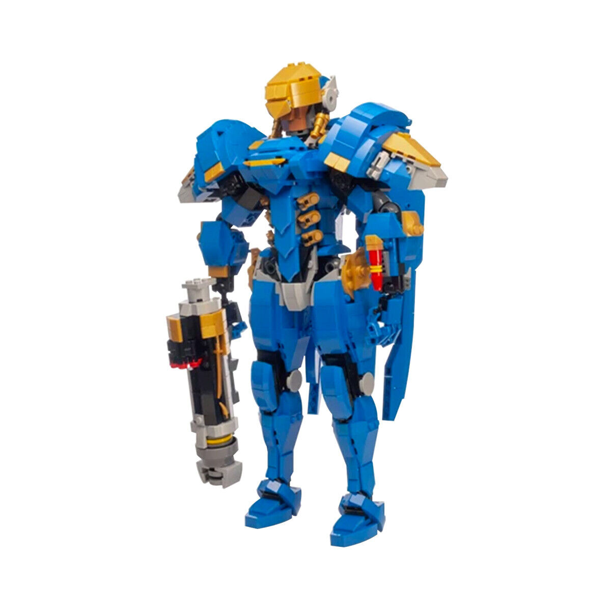 C5009 Game Character: Egyptian Woman with Blue Combat Suit 1385 Parts-ZITIANYOUBUILD