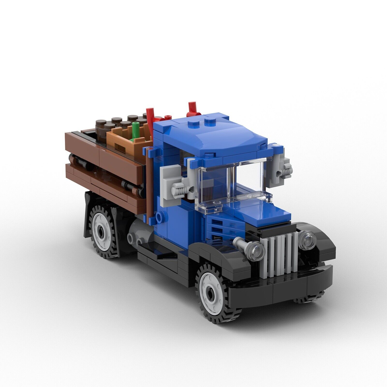 MOC-5823 1930s Delivery / Farm Truck Commercial Trucks Toys Set Creative Toys-ZITIANYOUBUILD