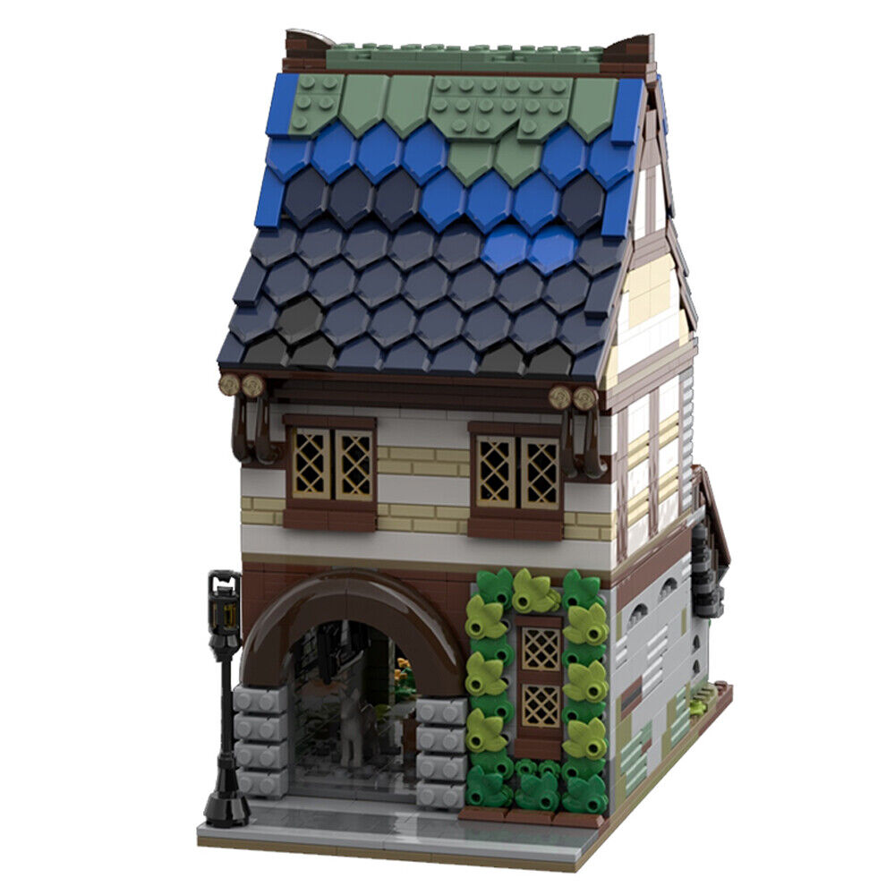 MOC-106058 Medieval Armory with Interior Modular Building for Castle 1481 Parts-ZITIANYOUBUILD