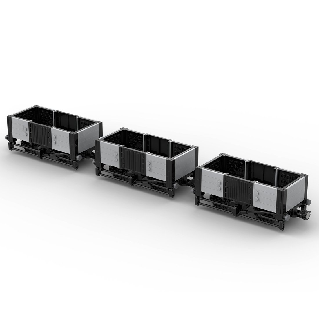 Custom MOC-58560 Plank Wagon Train Model 155 Parts Kids Gift for Christmas-ZITIANYOUBUILD
