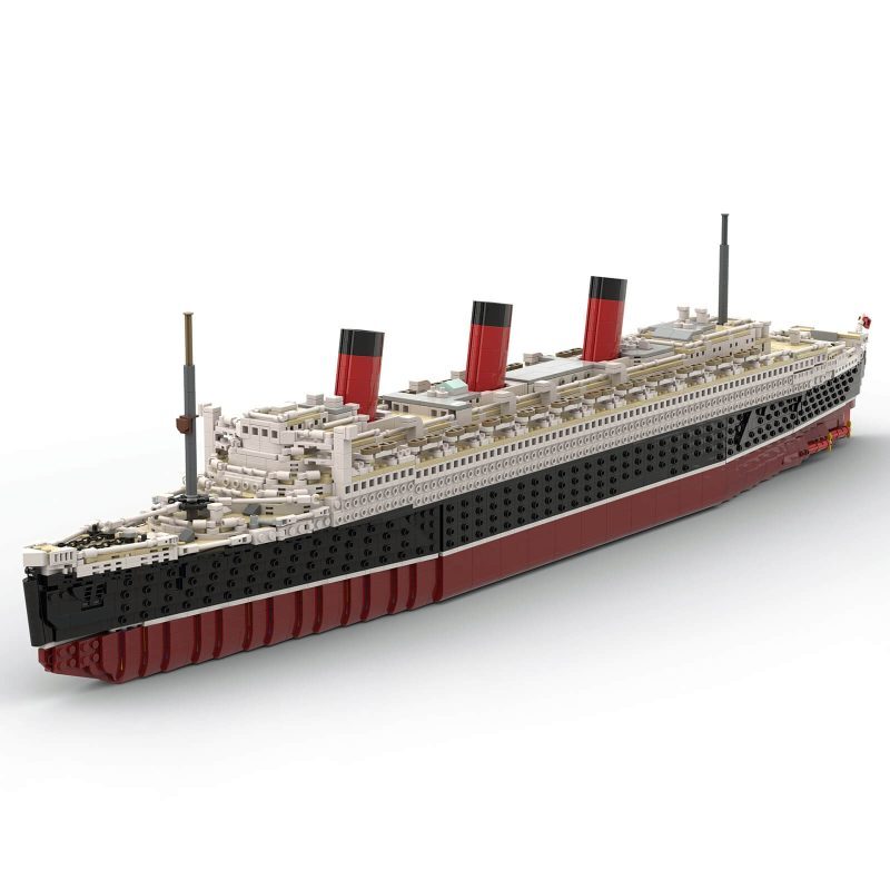 Custom MOC-93208 RMS Queen Mary Ocean Liner 5245 Pieces Creator style 39,3" x 8,1" x 9,5"