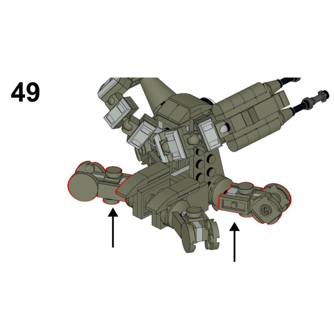 Custom MOC-107381 Sci-Fi Scorpenek-ship 252 Parts Toys Gift for Christmas-ZITIANYOUBUILD