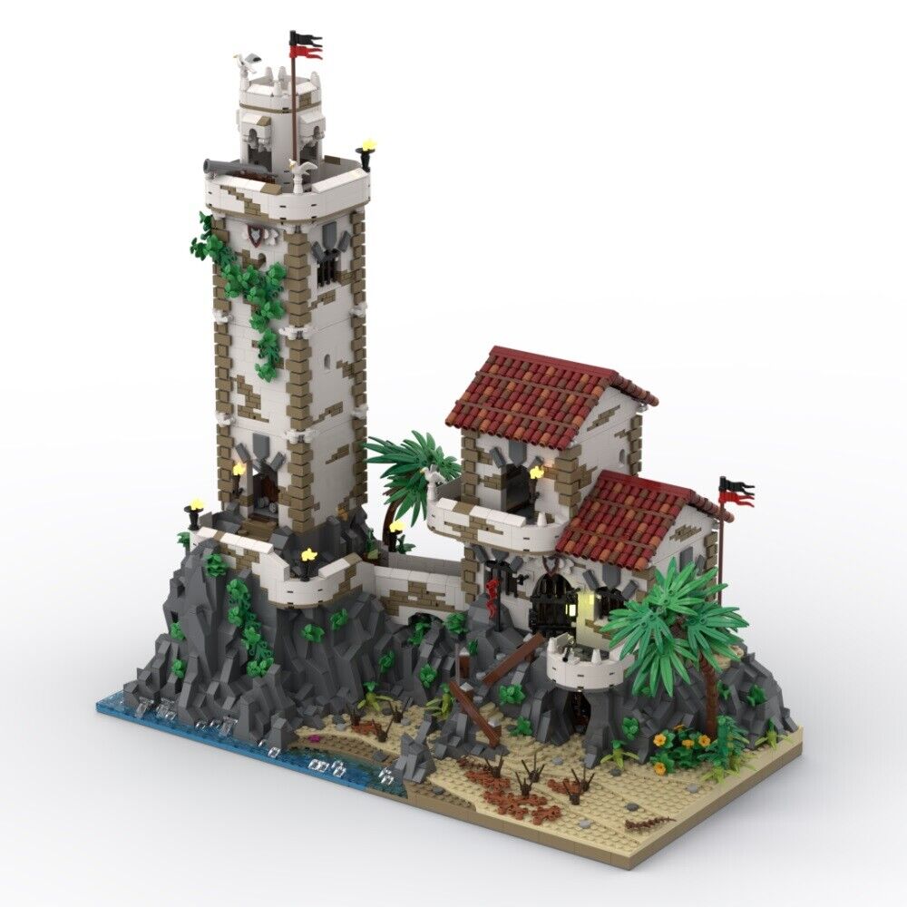 MOC-119841 Medieval Town Port Sauvage: Old Guard House and Tower 5101 Parts-ZITIANYOUBUILD