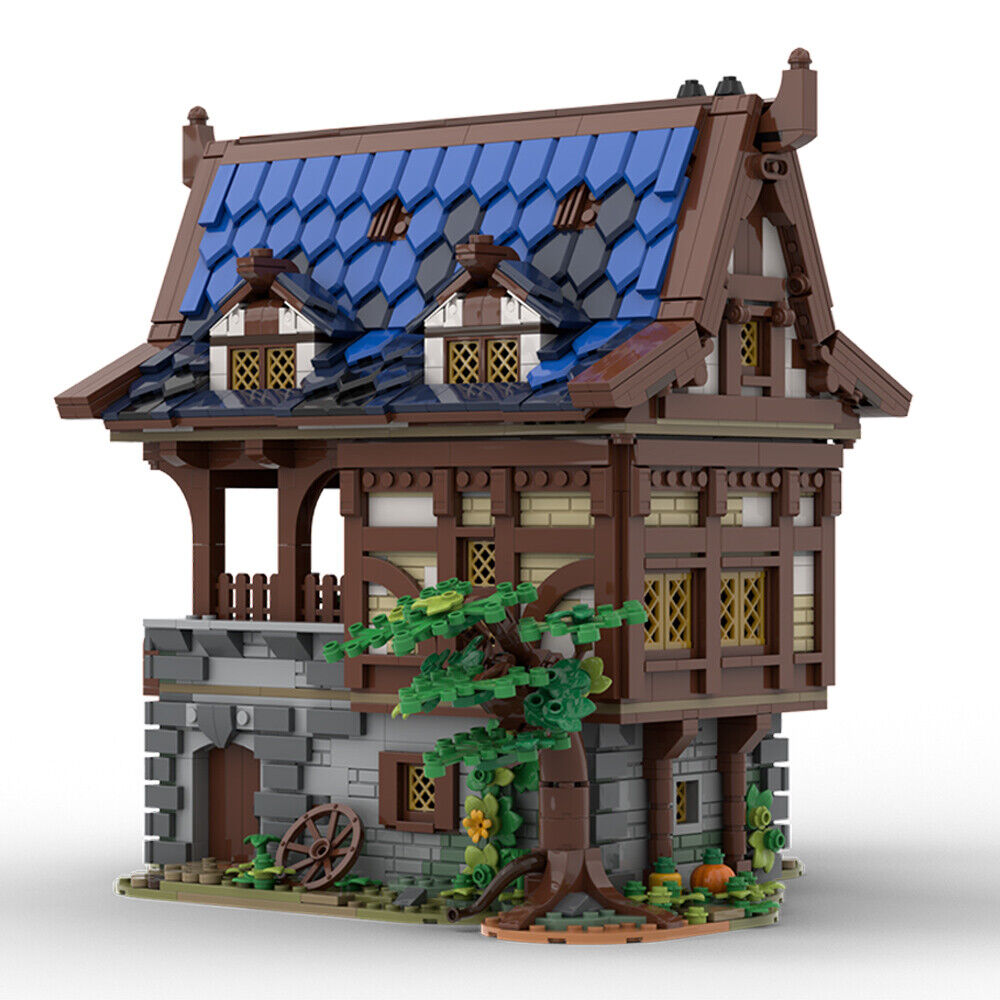 ZITIANYOUBUILD MOC-156130 Modular Medieval Armory Model with Interior 2404 Parts-ZITIANYOUBUILD