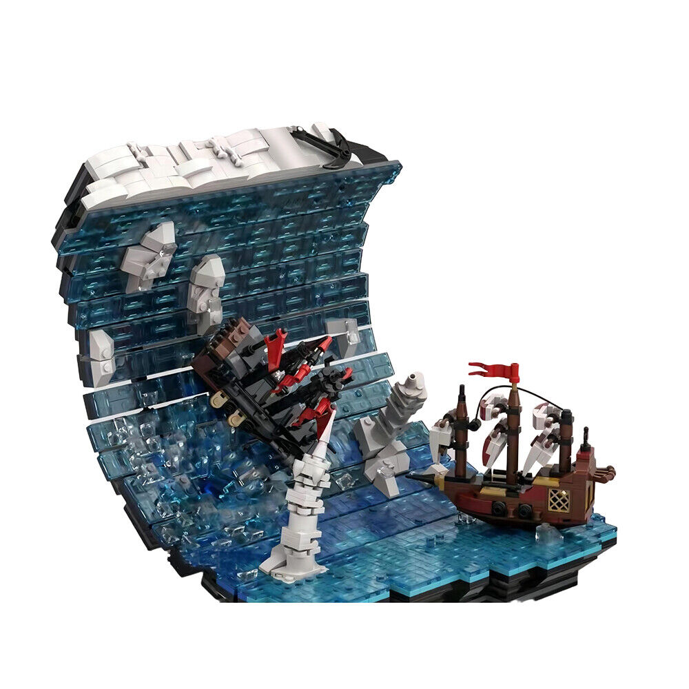 C9281 Ship at Sea Static Sculpture 2358 Parts Building Toys Set Free Shipping-ZITIANYOUBUILD