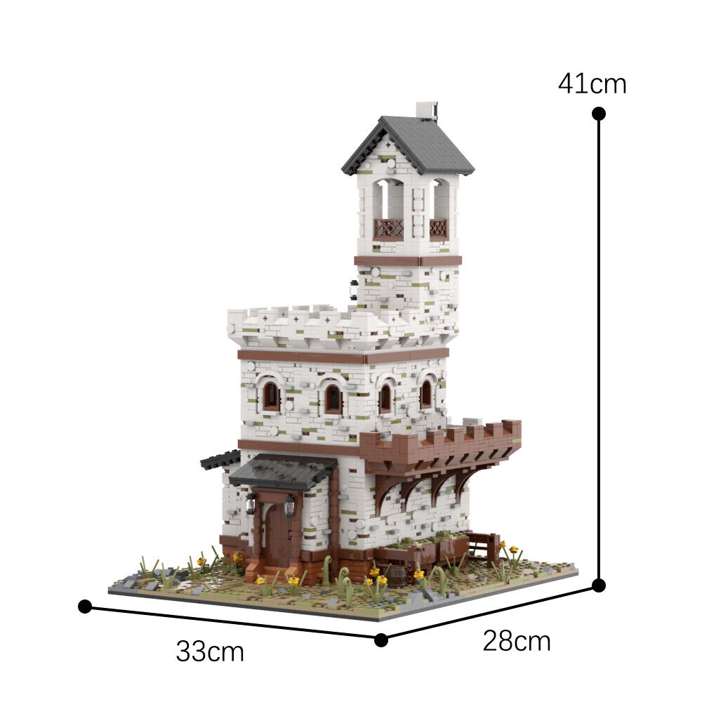 C7696 Modular Building Medieval Fortress with Realistic Details 3839 Parts-ZITIANYOUBUILD