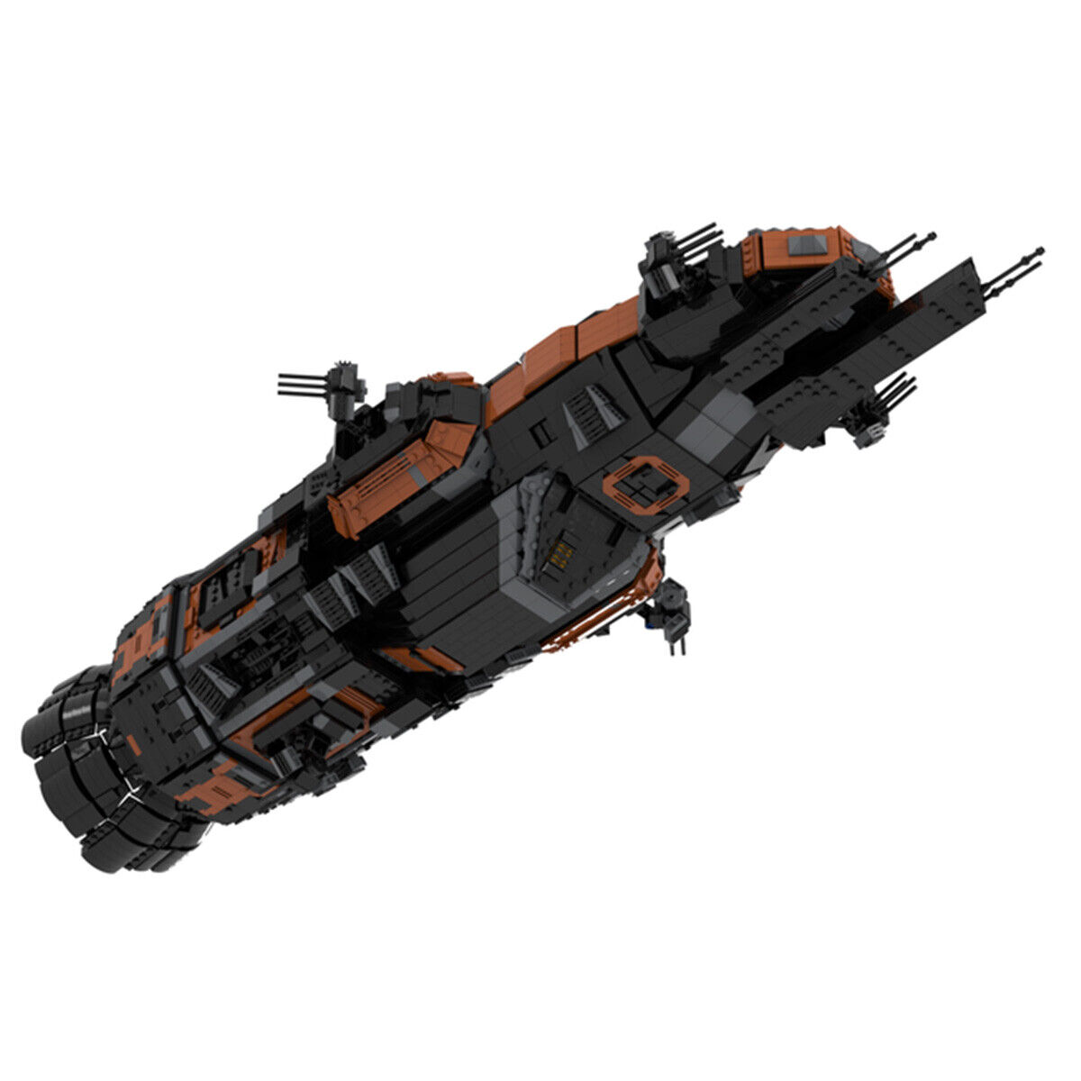 Custom MOC: MOC-46313 MCRN Tachi Rocinante Ship Corvette-class Light Frigate-ZITIANYOUBUILD