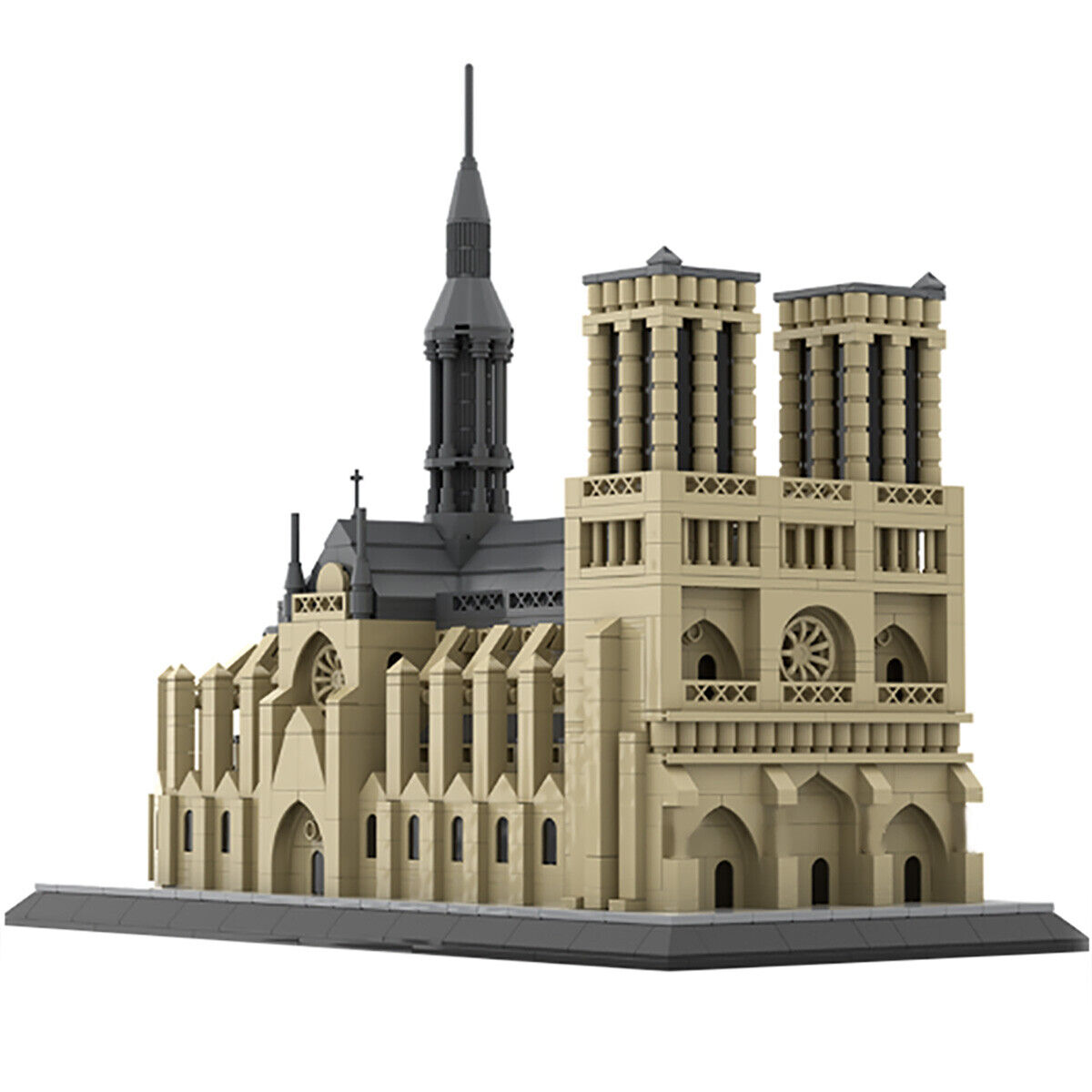 C4404 Medieval Catholic Cathedral Architecture Building Toys 1770 Parts-ZITIANYOUBUILD
