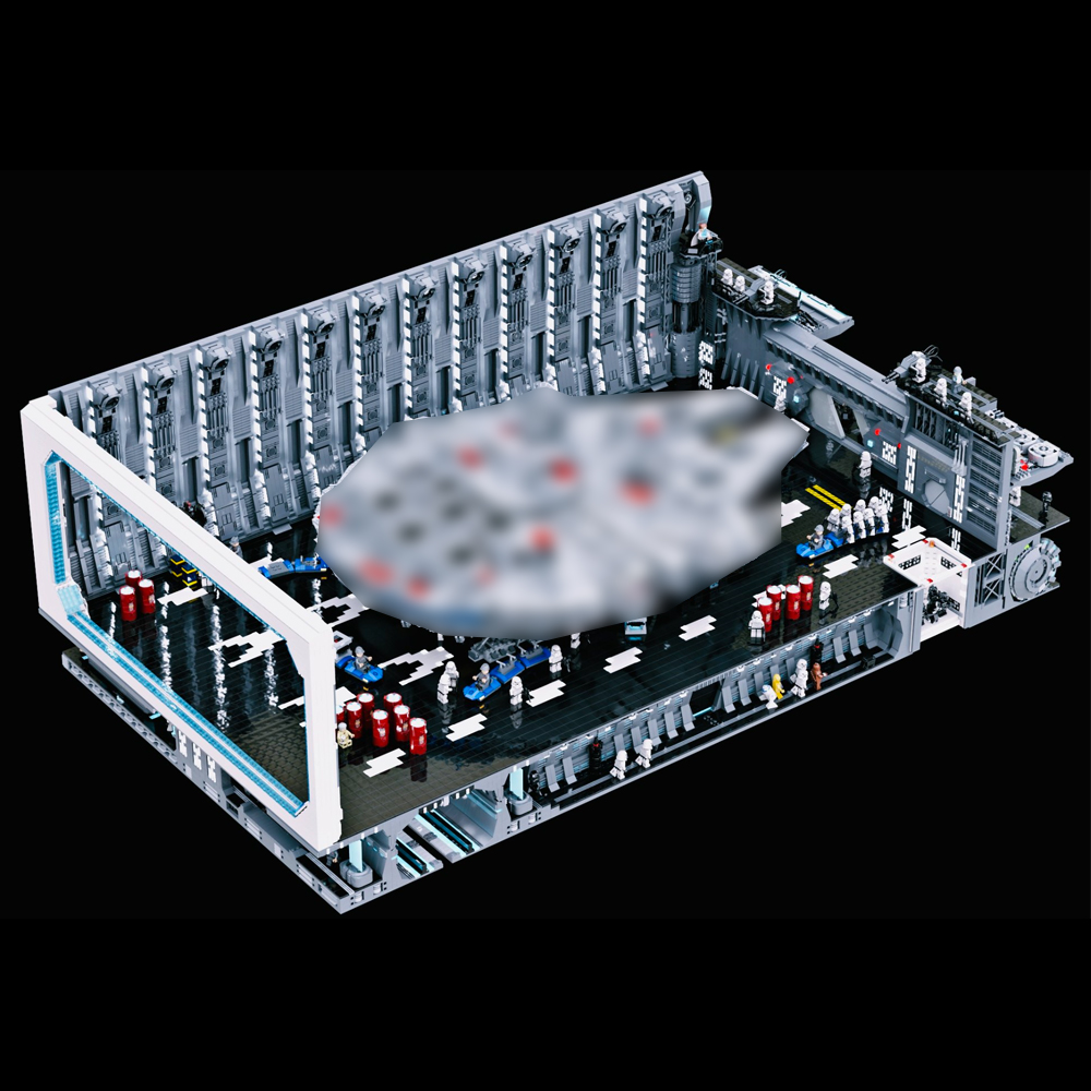 SW UCS Death Star Docking Bay 327 Hangar Bay 327 for 75192 Millennium Falcon 23307 Pieces 56" x 32" x 19"