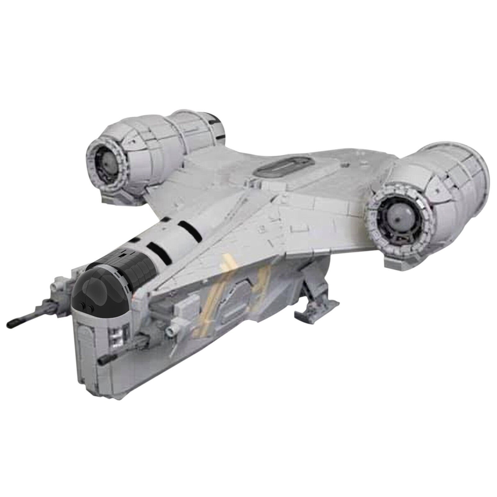 Custom MOC: C6321 Spacecraft Spaceship 4888 Parts with Cockpit and Stand-ZITIANYOUBUILD