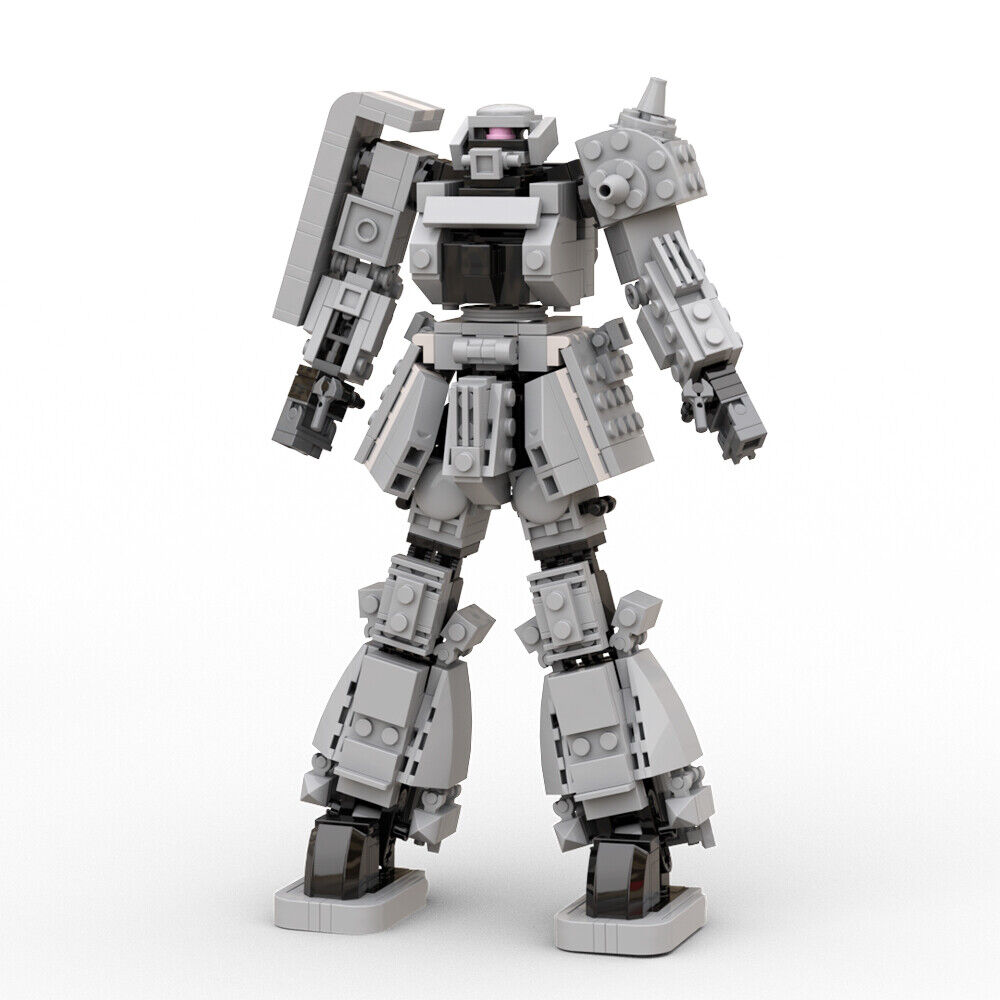 Custom MOC: C9140 MS-06 Z_aku Me_ch Robot Model 493 Parts from TV Series-ZITIANYOUBUILD
