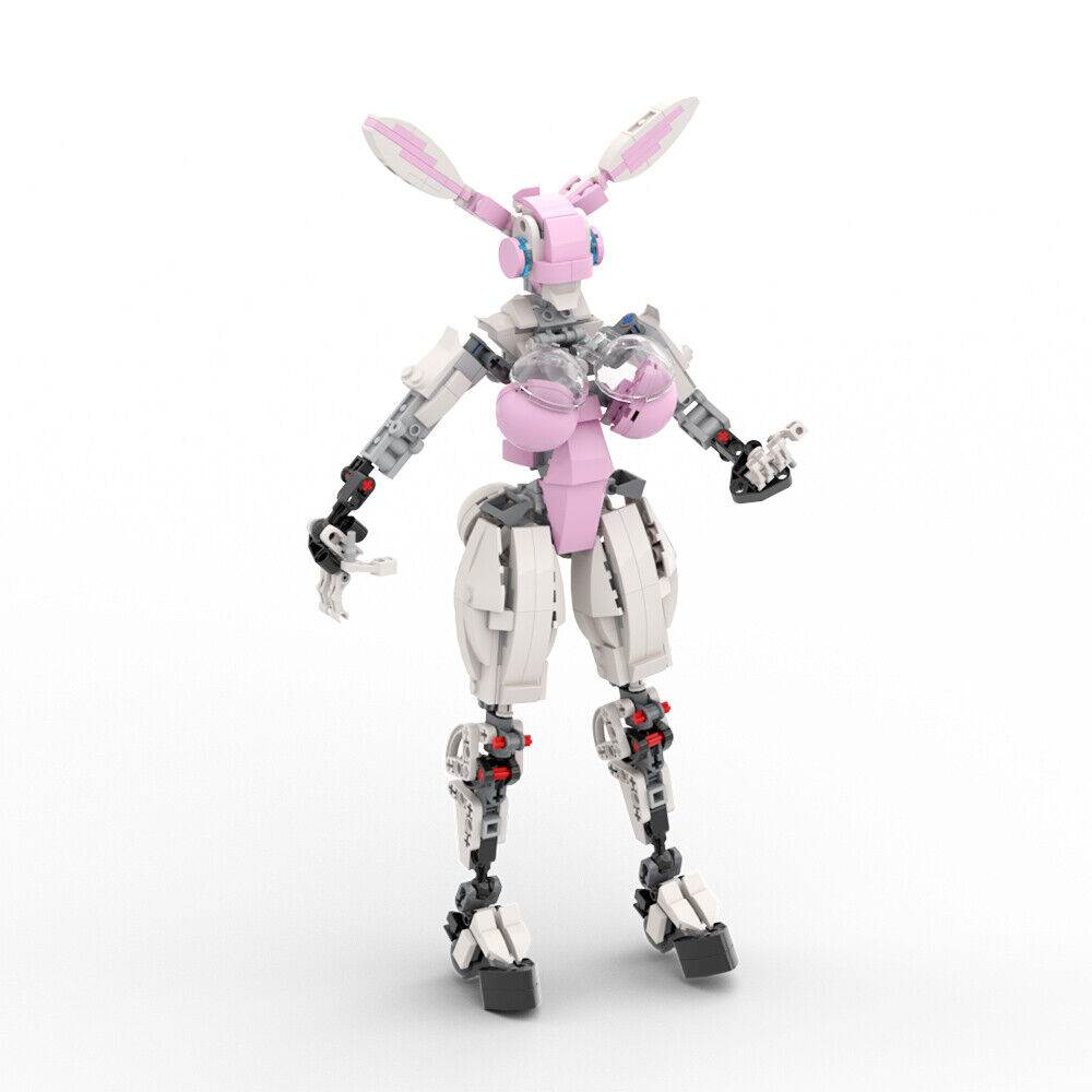 C9378 Pink Rabbit Robot 468 Parts from TV Series Building Toys Set-ZITIANYOUBUILD