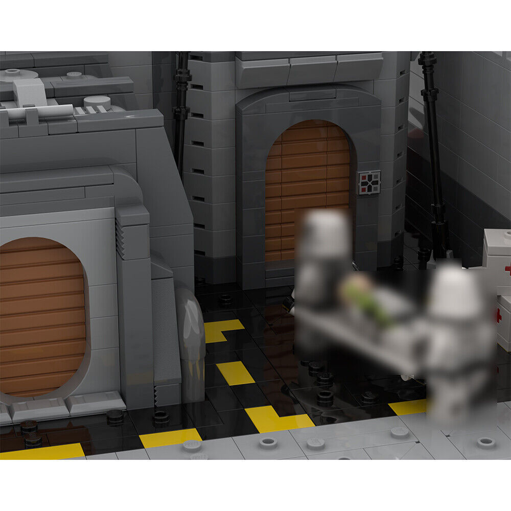 MOC-155163 Base and Hospital Model from Movie Building Toys Set 1068 Parts-ZITIANYOUBUILD