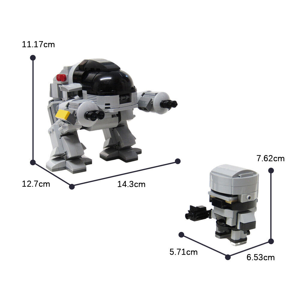 Custom MOC: C7658 Robot Mechanical Cops Model 439 Parts Gift for Christmas-ZITIANYOUBUILD