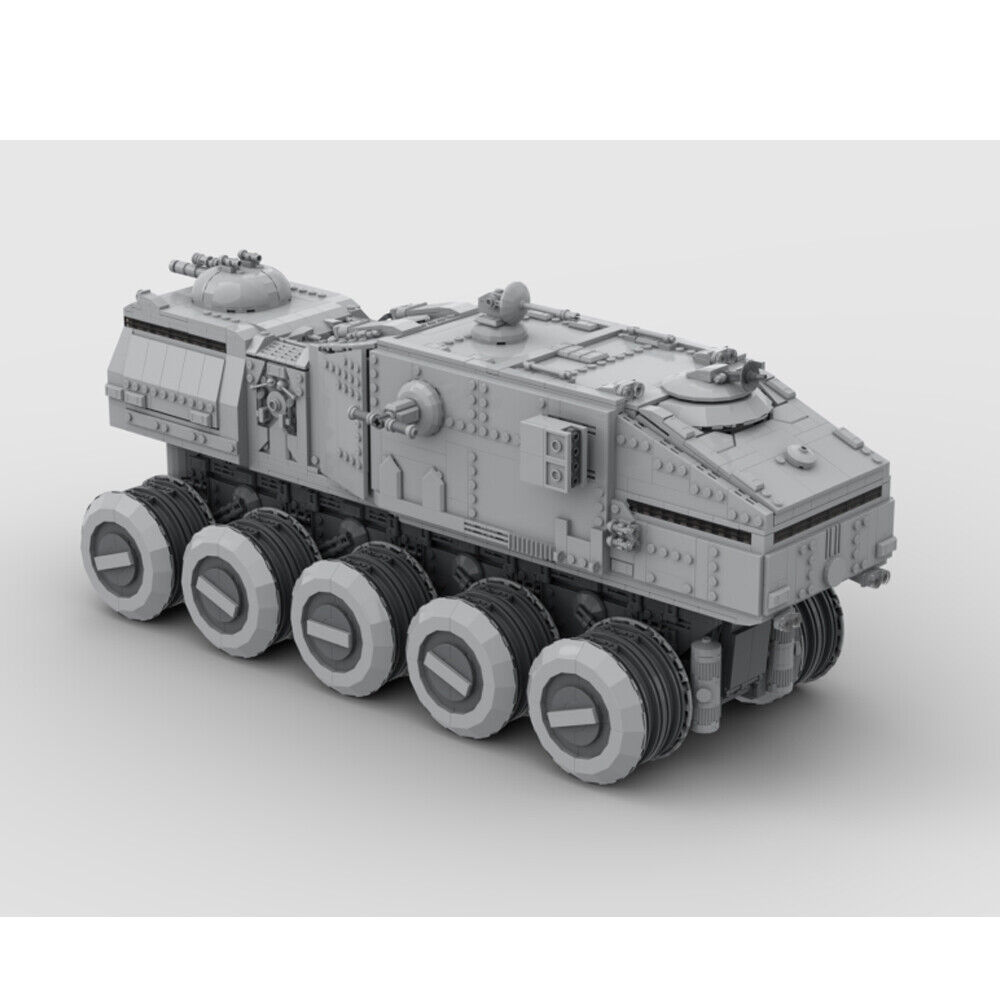 MOC-142927 Tank Massive Vehicle with Detailed Interior Building Toys 3219 Parts-ZITIANYOUBUILD