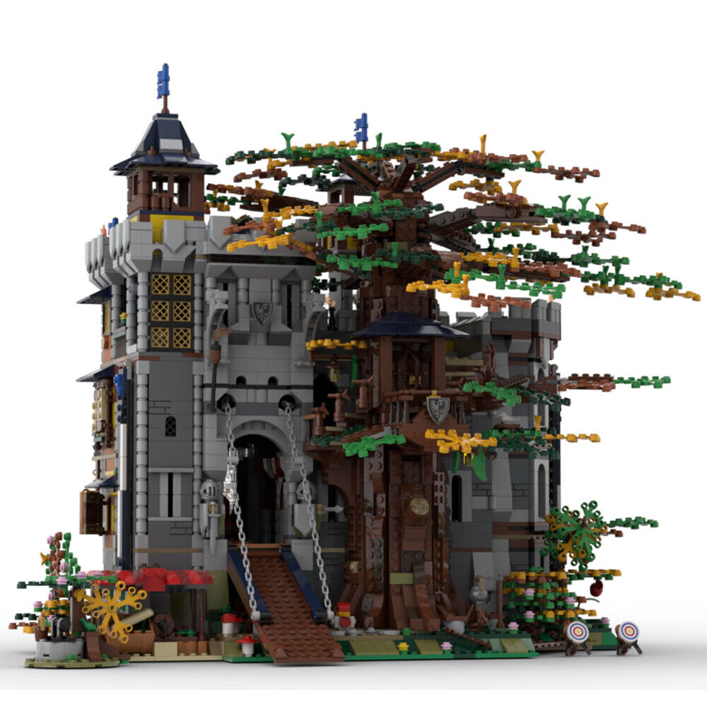 MOC-126920 Medieval Castle & Tree House Modular Building 6223 Parts-ZITIANYOUBUILD