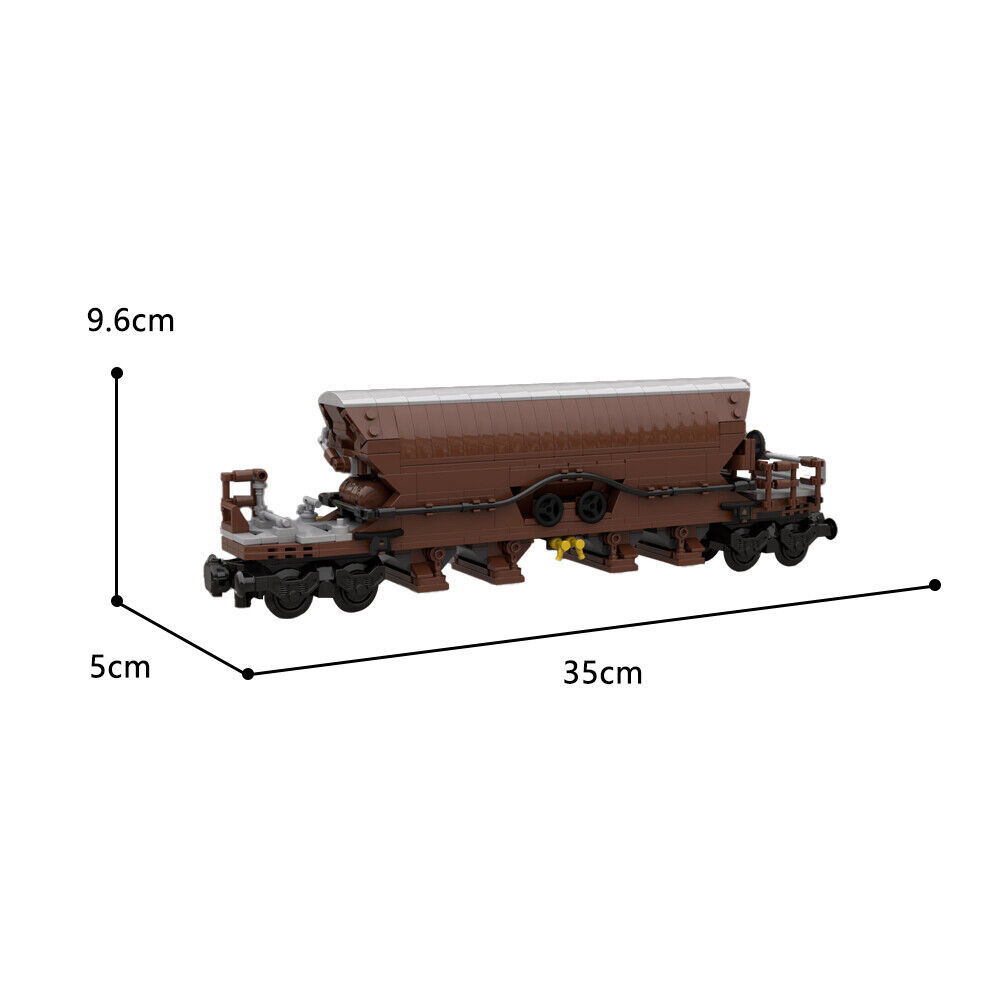 Custom MOC: C9179 Brown Freight Train 613 Parts for 10277 Brand New-ZITIANYOUBUILD