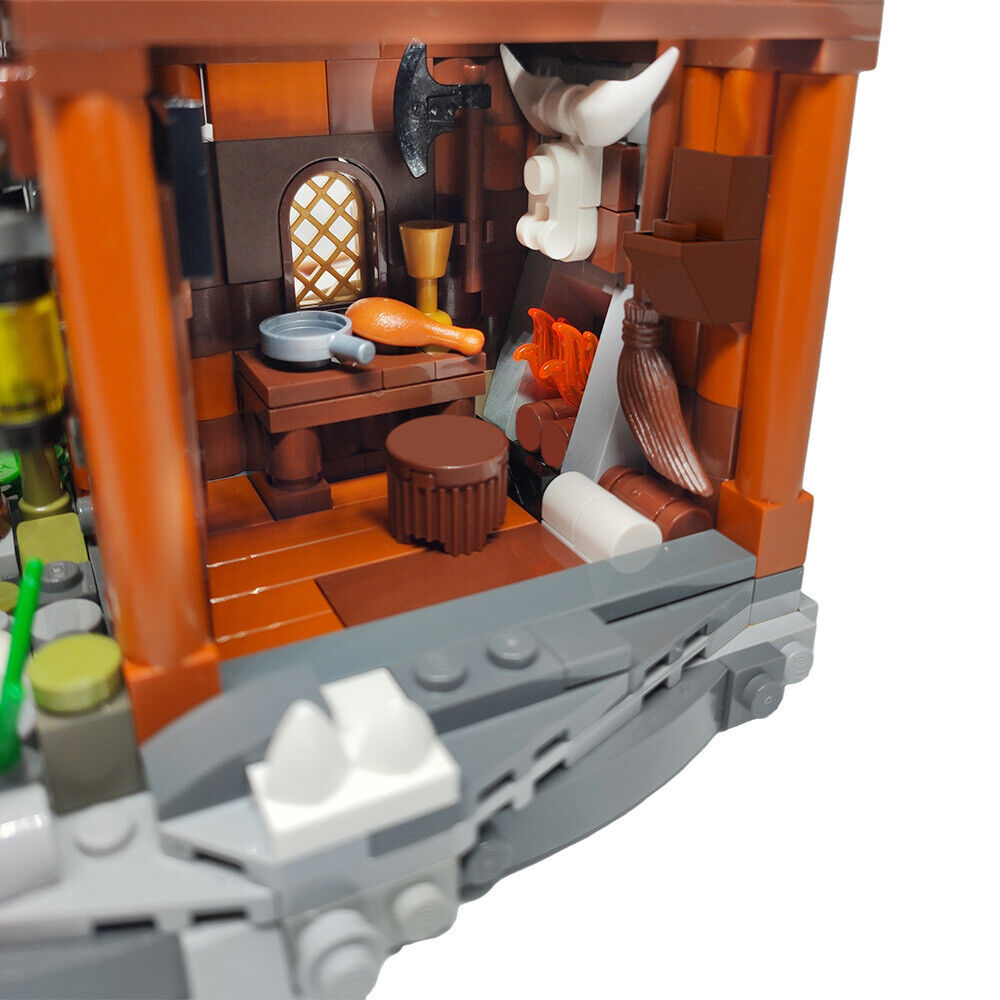 Custom MOC: C7837 Viking Farm Hut Model 766 Parts Gift for Christmas-ZITIANYOUBUILD