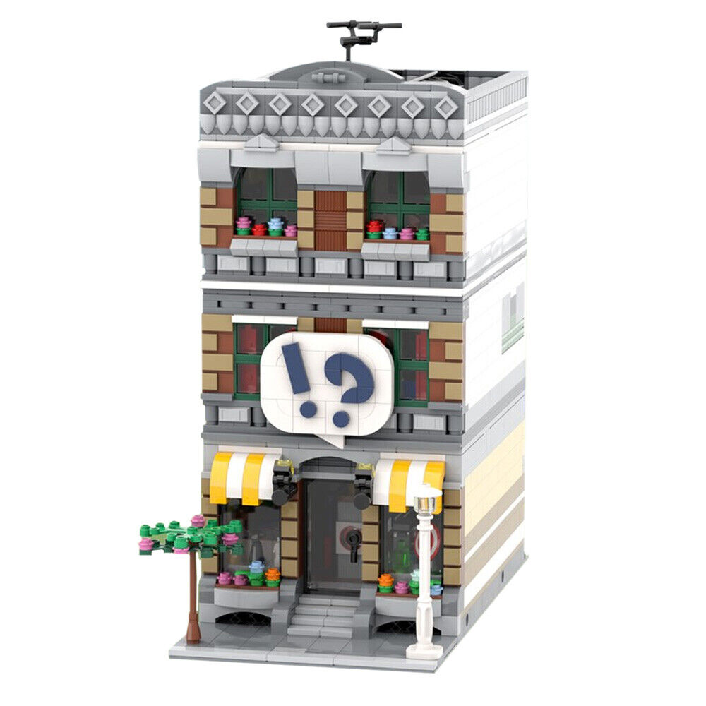 C4644 Modular Building: Comic Shop and Apartment with Interior 1866 Parts-ZITIANYOUBUILD