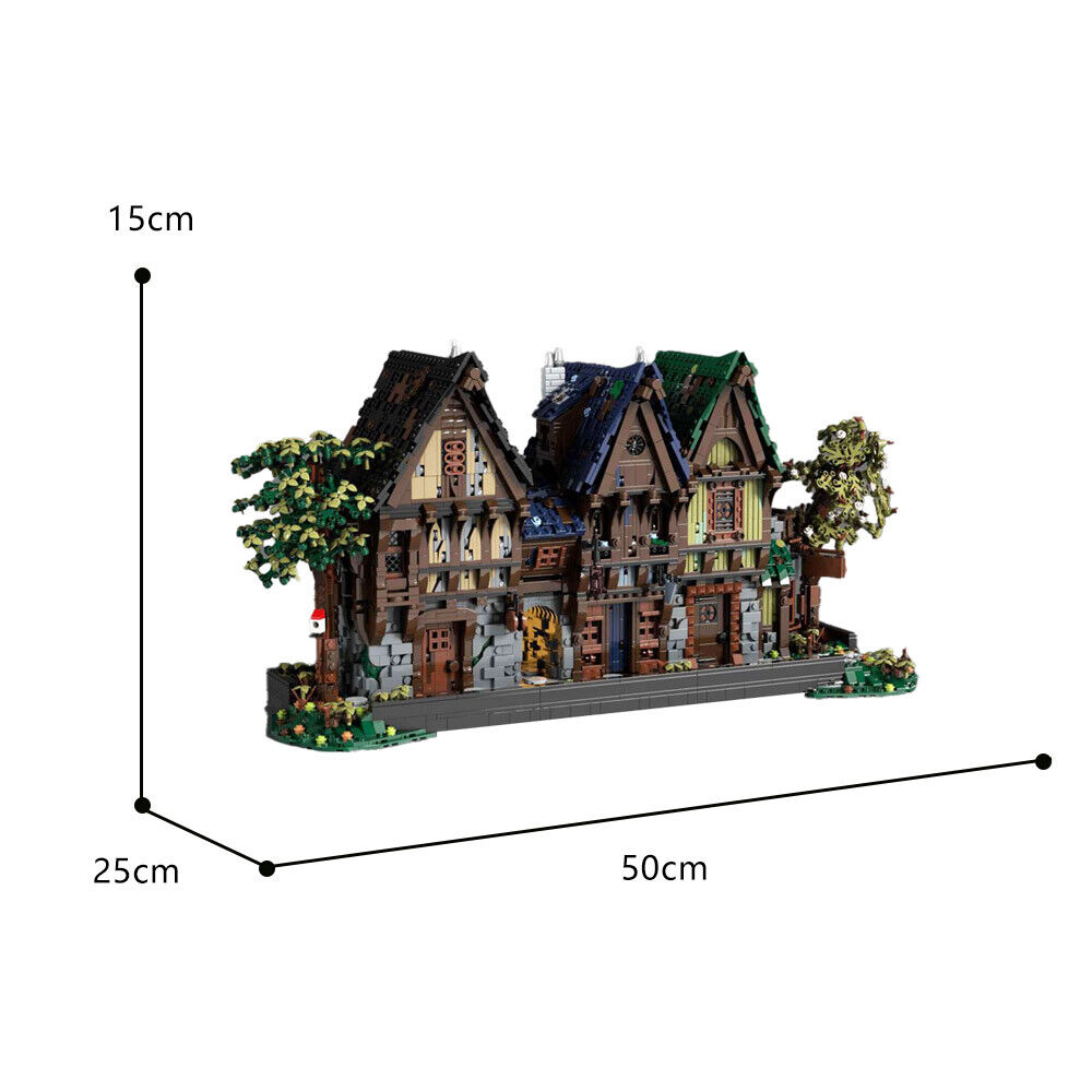 C9242 Modular Building with Blacksmith and Dwelling 5152 Parts for-ZITIANYOUBUILD